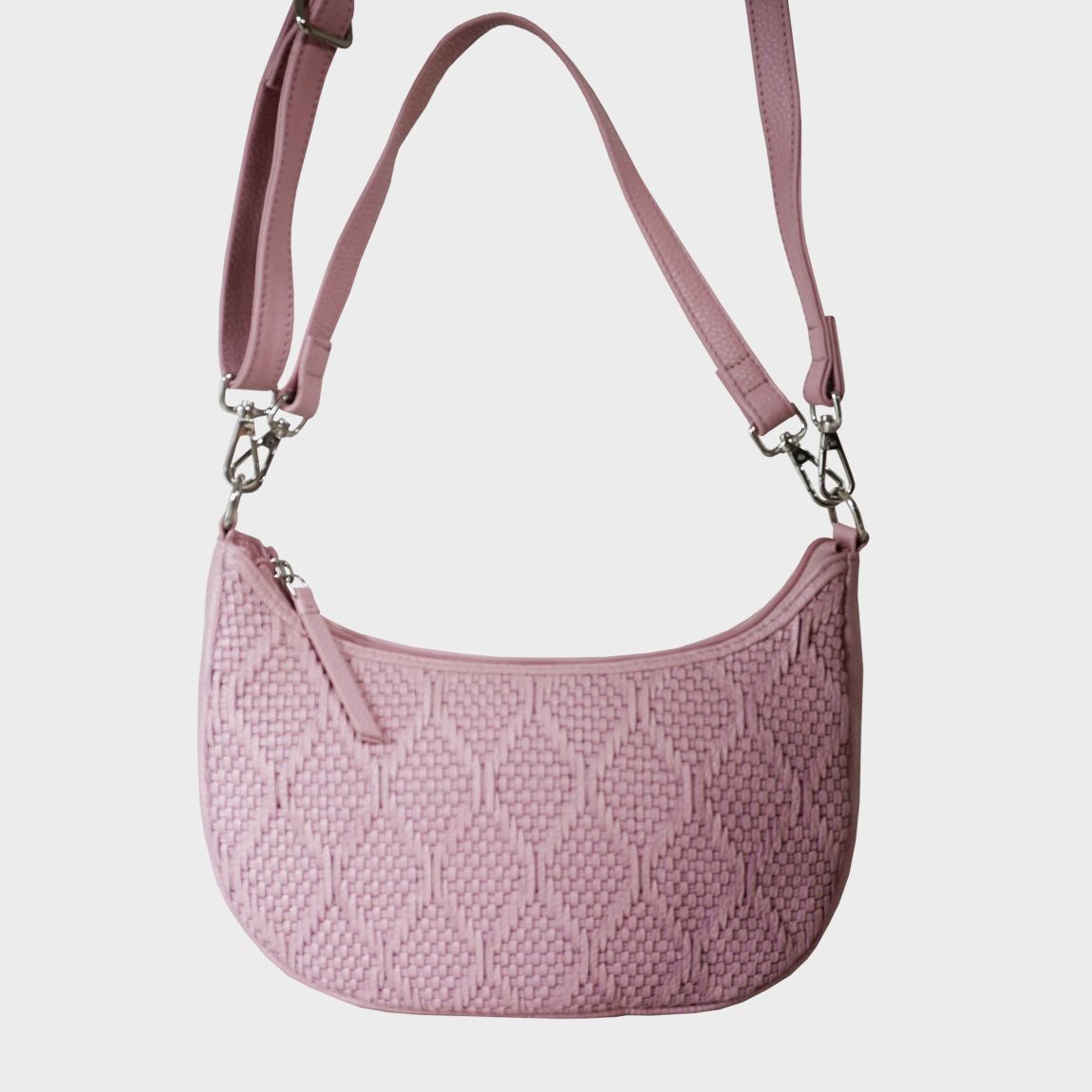'Wonder Weave' Real Leather Woven Designer Shoulder Crossbody Bag main product photo