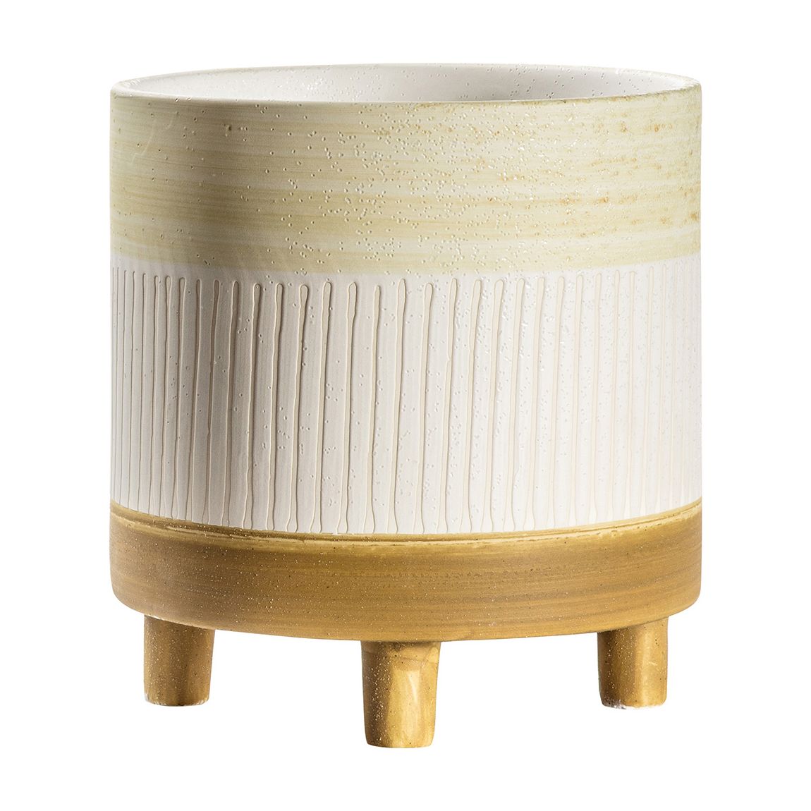 Clovis Large Pot, White/Natural main product photo