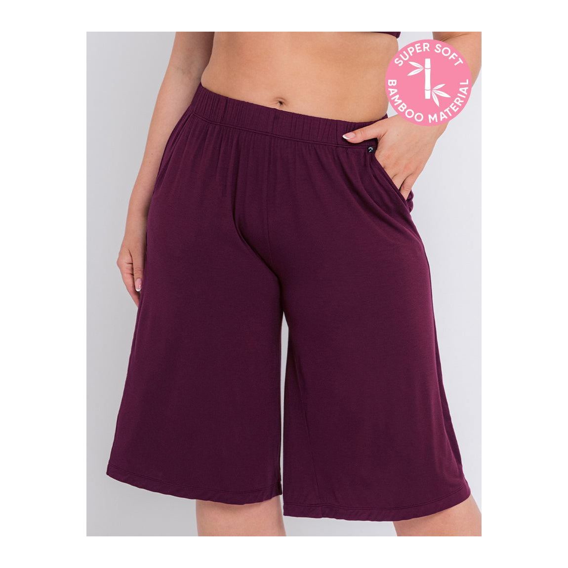 Curvy Kate Softease Cropped Pyjama Bottom Fig main product photo