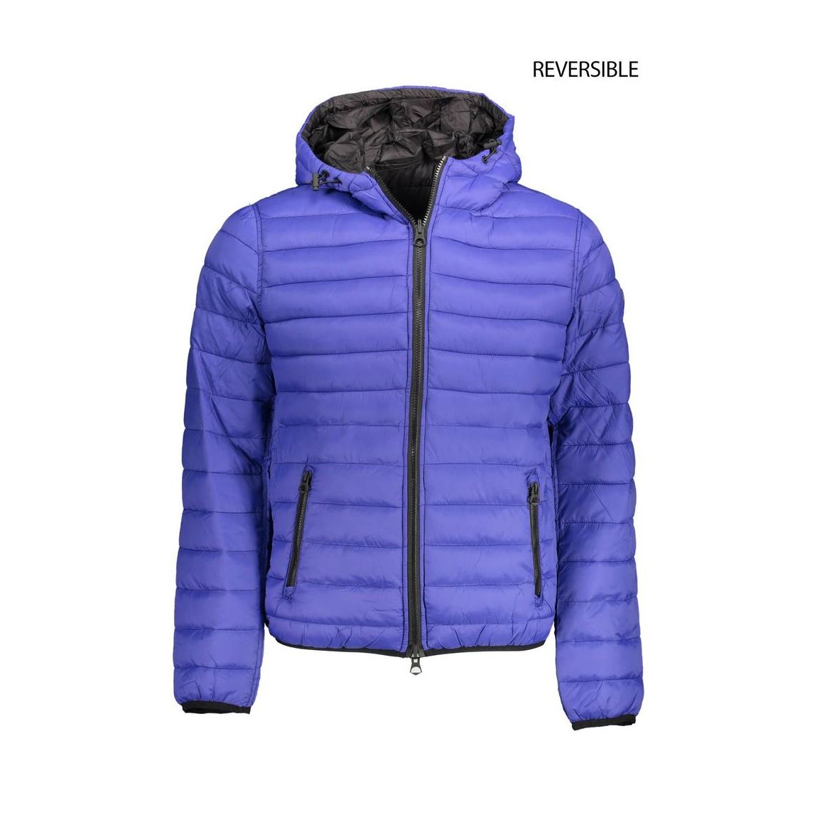 Reversible Hooded Puffer Jacket Model US16977 - Blue main product photo