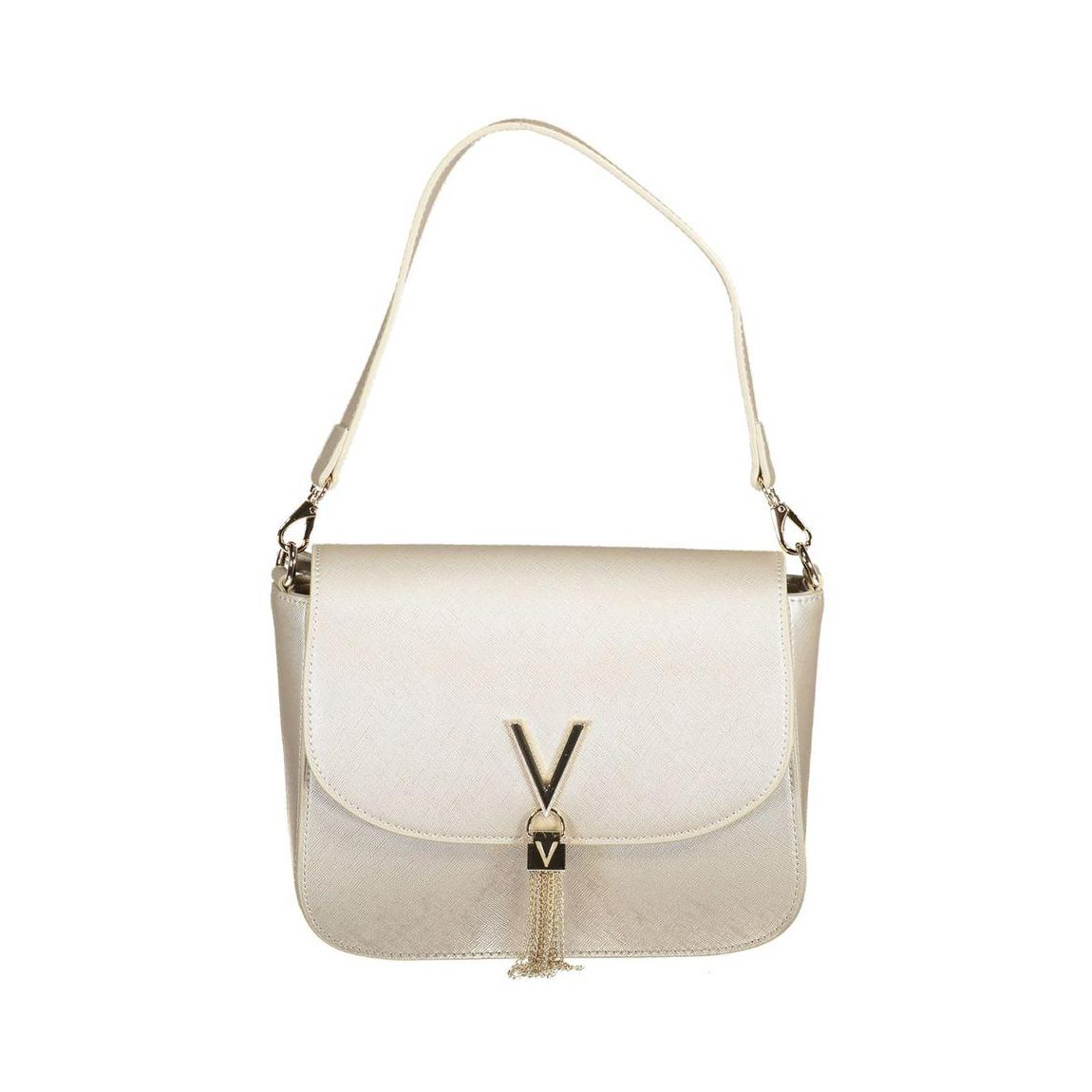 Metallic Shoulder Bag Tassel Detail Wo - Gray Handbags main product photo