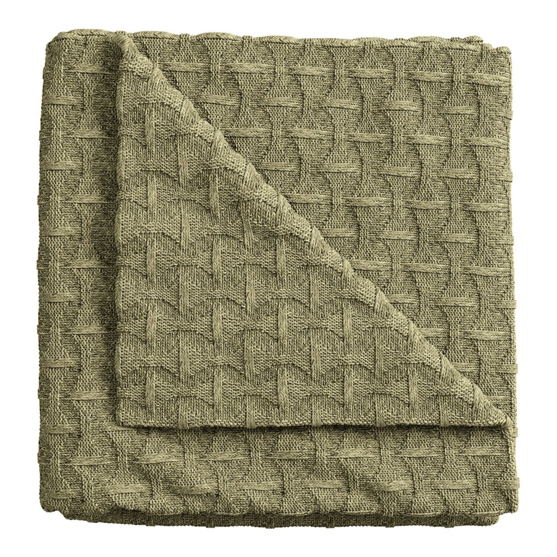 Hemma Knit Throw, Chartreuse main product photo