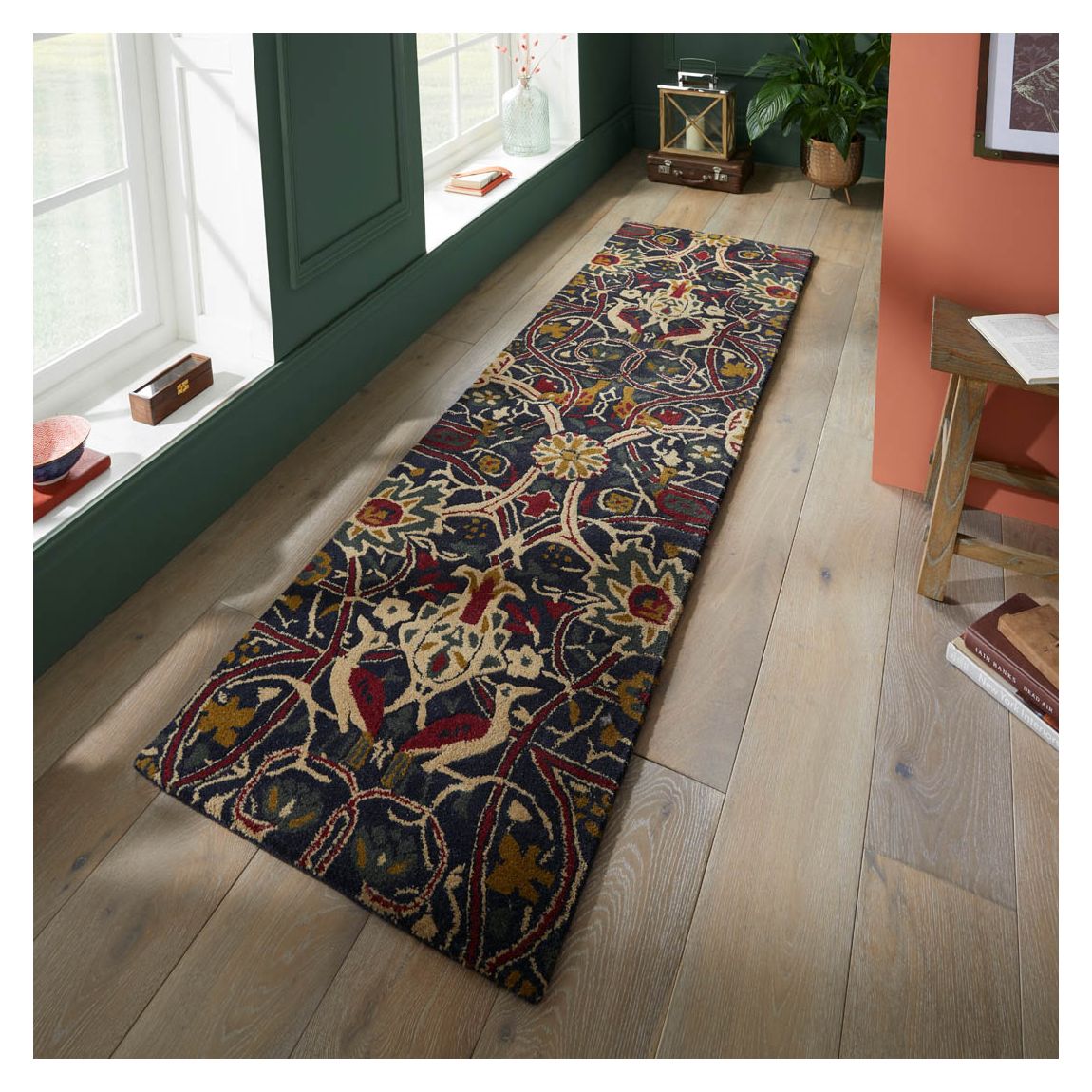 Bullerswood 127308 67x230cm Runner Rug, Indigo/Red main product photo