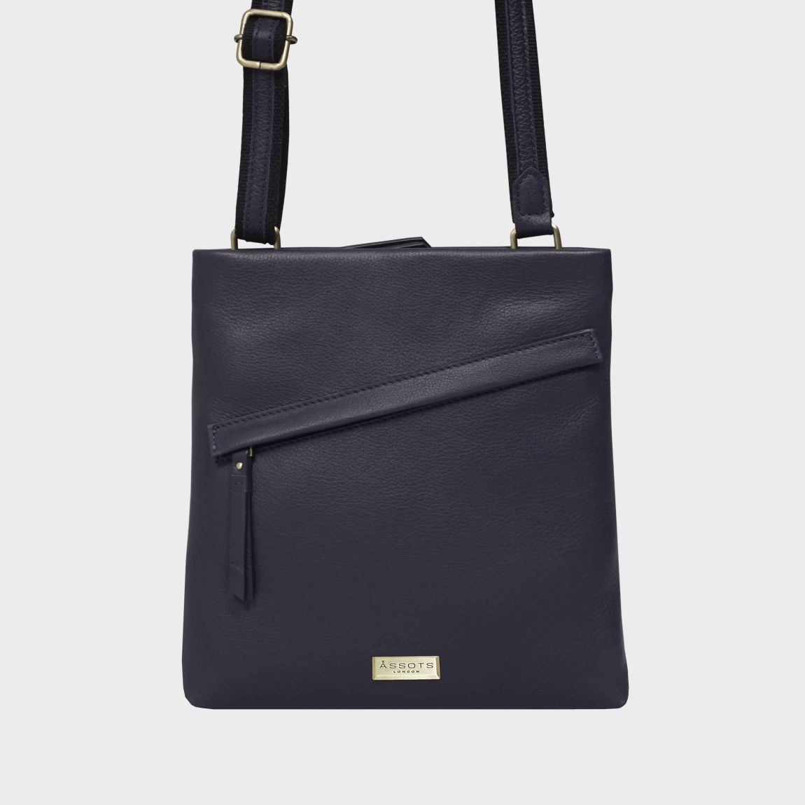 'FLORENCE' Pebble Grain Leather Crossbody Sling Bag main product photo