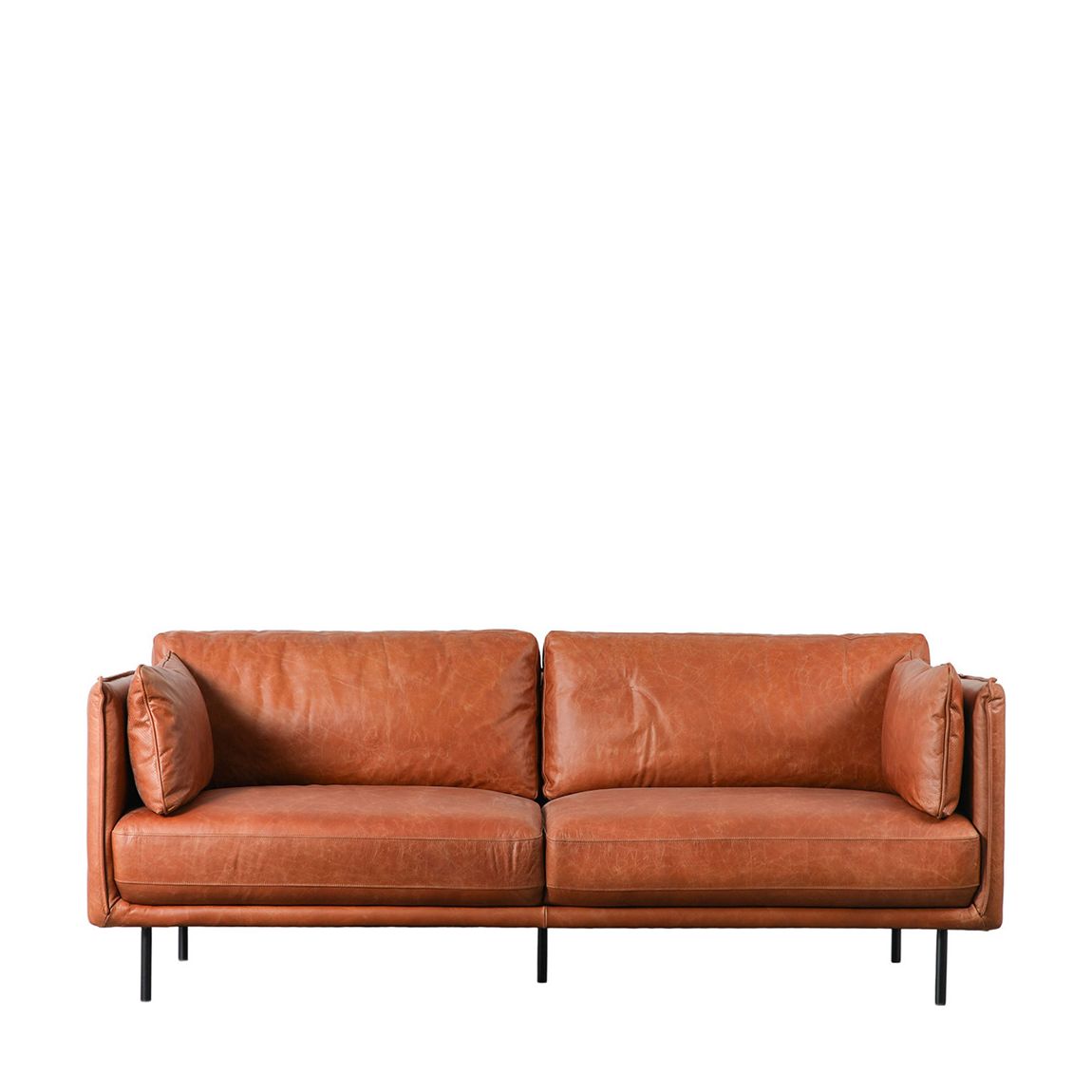 Carlisle Leather Sofa, Brown main product photo