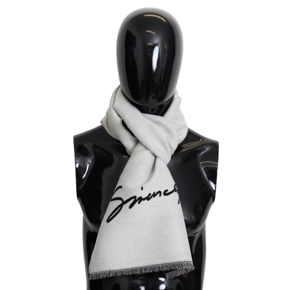 Signature Logo Scarf - White Scarves main product photo