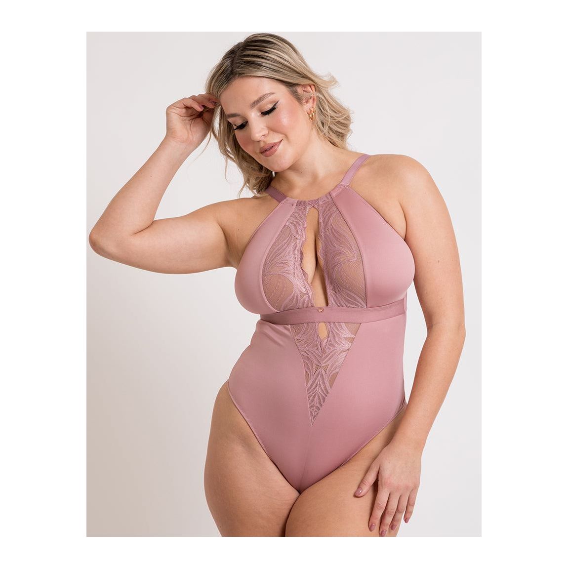 Scantilly Indulgence Multiway Stretch Lace Body Dusty Rose main product photo