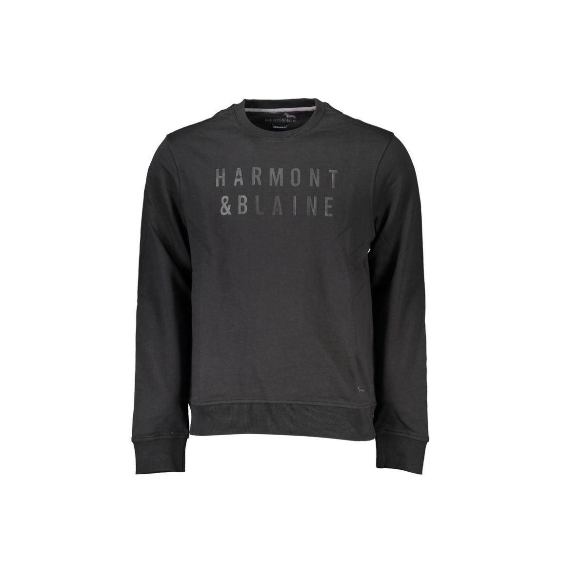 Crew Neck Sweatshirt Regular Fit - Black Sweaters main product photo
