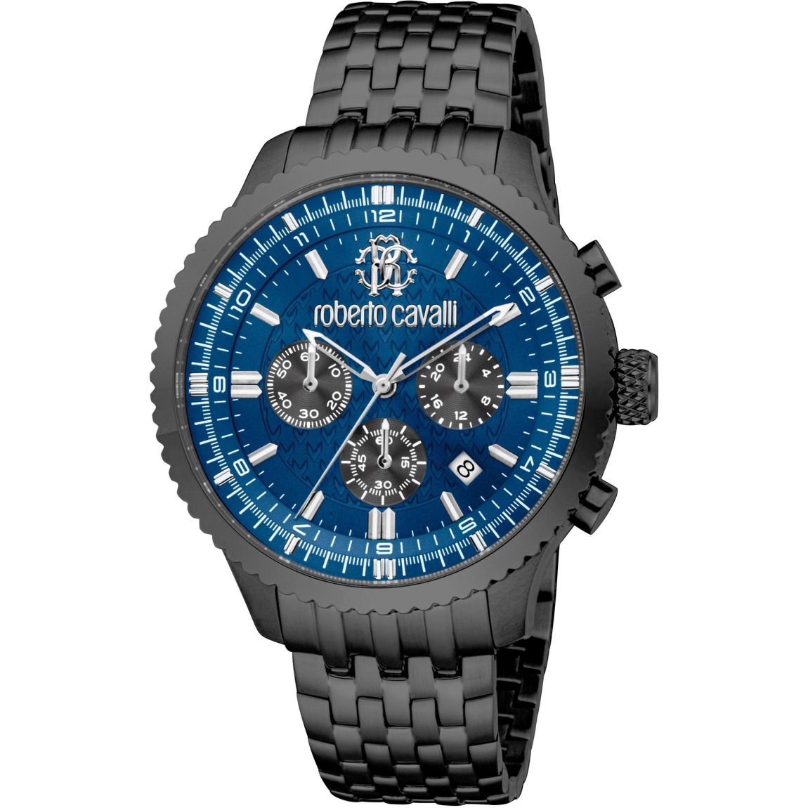 Chronograph Watch Blue Dial - Black Watches main product photo