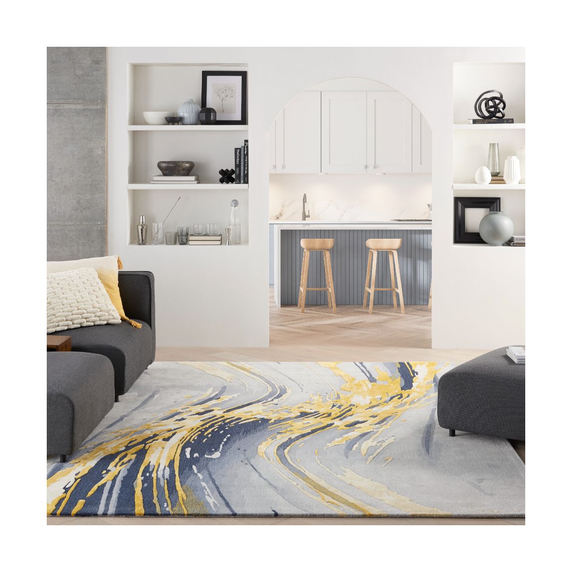 Prismatic - Grey Gold - 226cm x 168cm main product photo