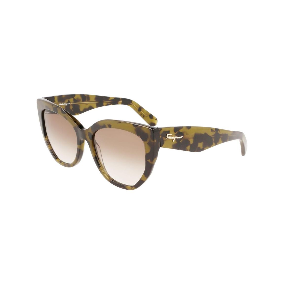 SF908SRA Cat Eye Sunglasses Wo - Brown main product photo
