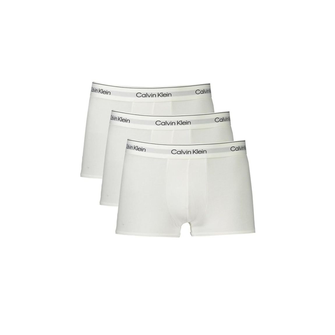 Cotton Stretch Low Rise Trunks 3Pack - White Underwear main product photo
