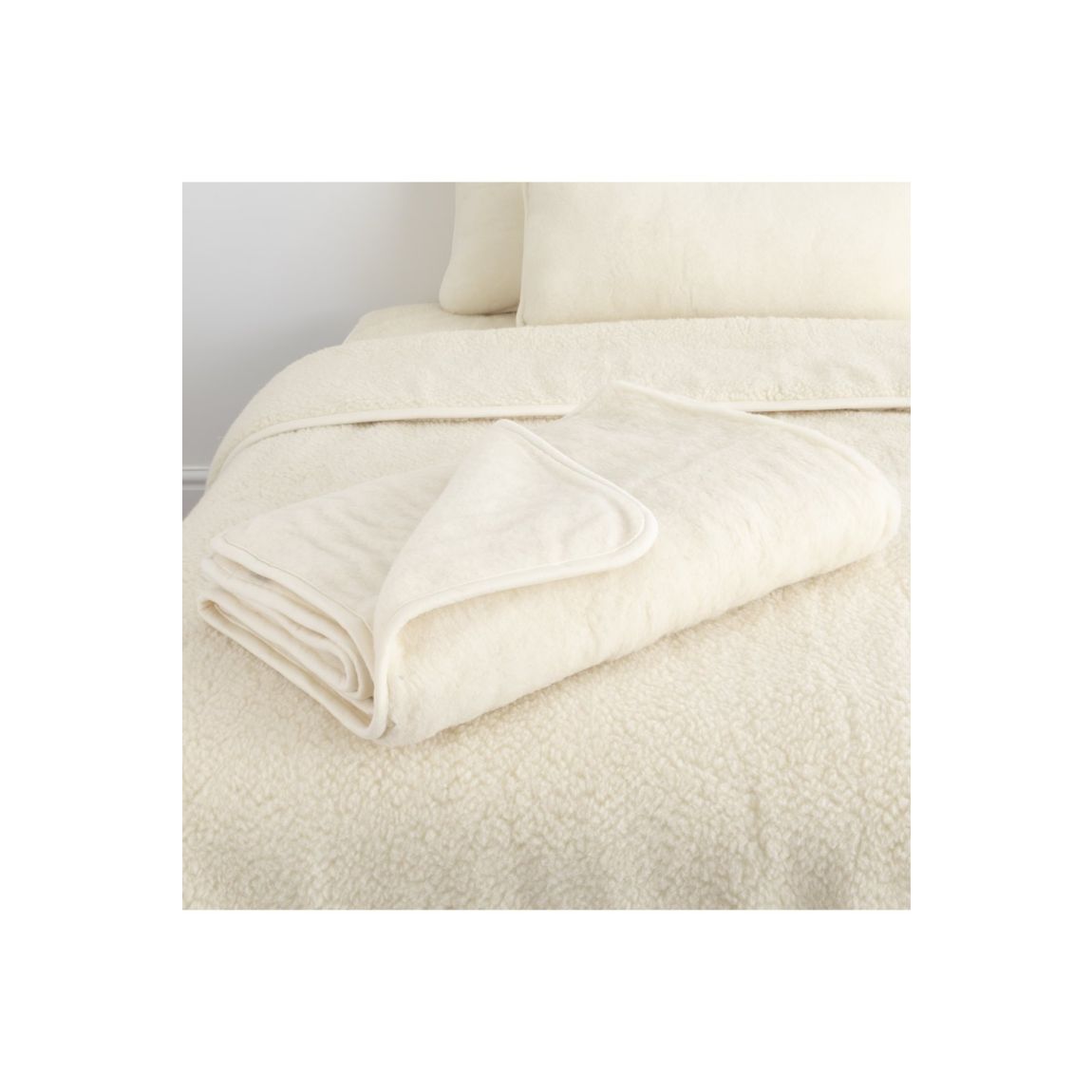 Merino Wool Blanket - 130x170 Natural main product photo