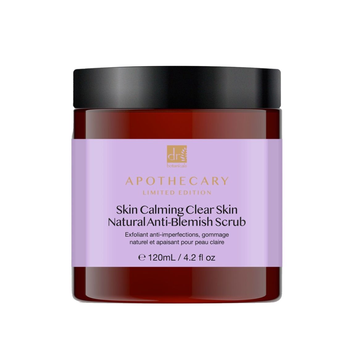 Dr Botanicals Skin Calming Clear Skin Natural Anti-Blemish Scrub 120ml main product photo
