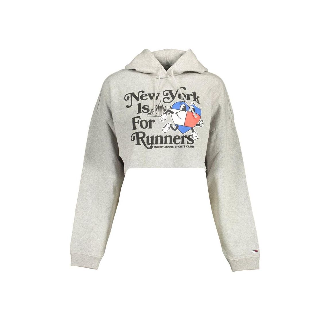 Cropped Hoodie New York Is For Runners Wo - Gray Sweaters main product photo