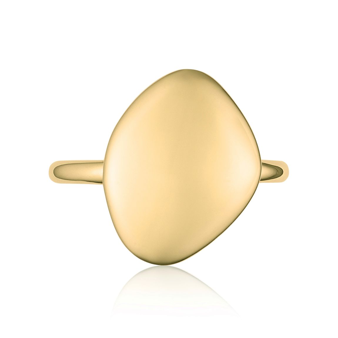 Gold Vermeil Nura Teardrop Bold Ring main product photo