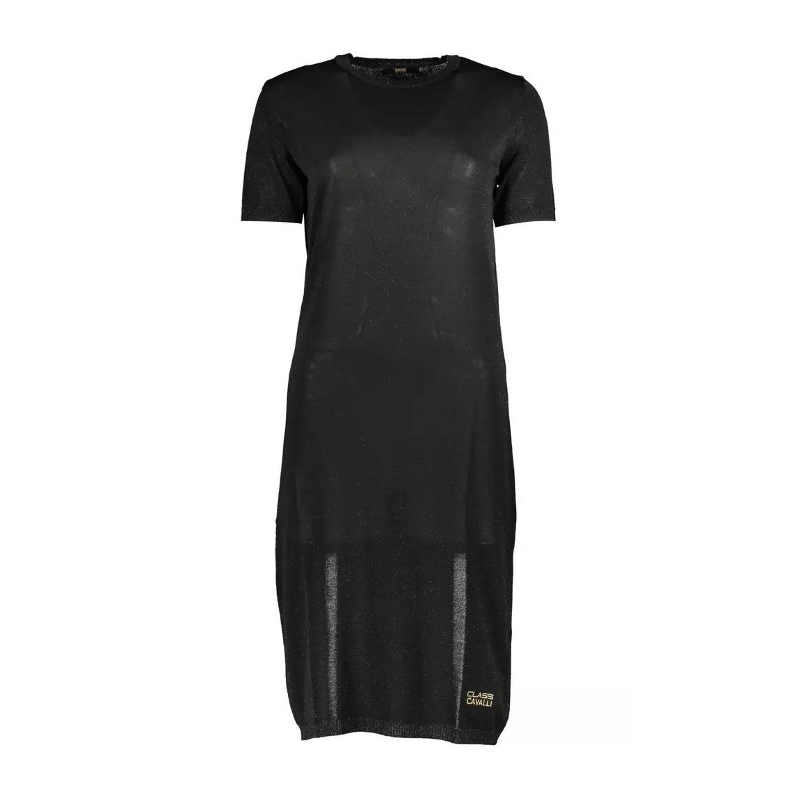 Glitter Knit Midi Dress CA21196 Wo - Black Dresses main product photo