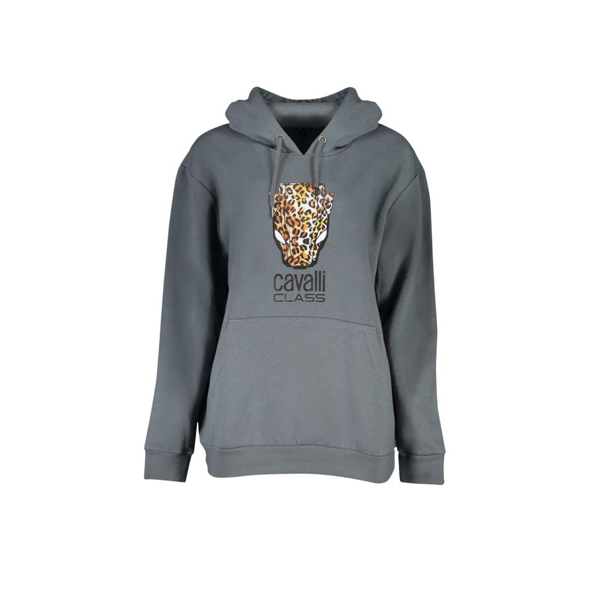 Leopard Head Hoodie CA28856 Wo - Gray Sweaters main product photo