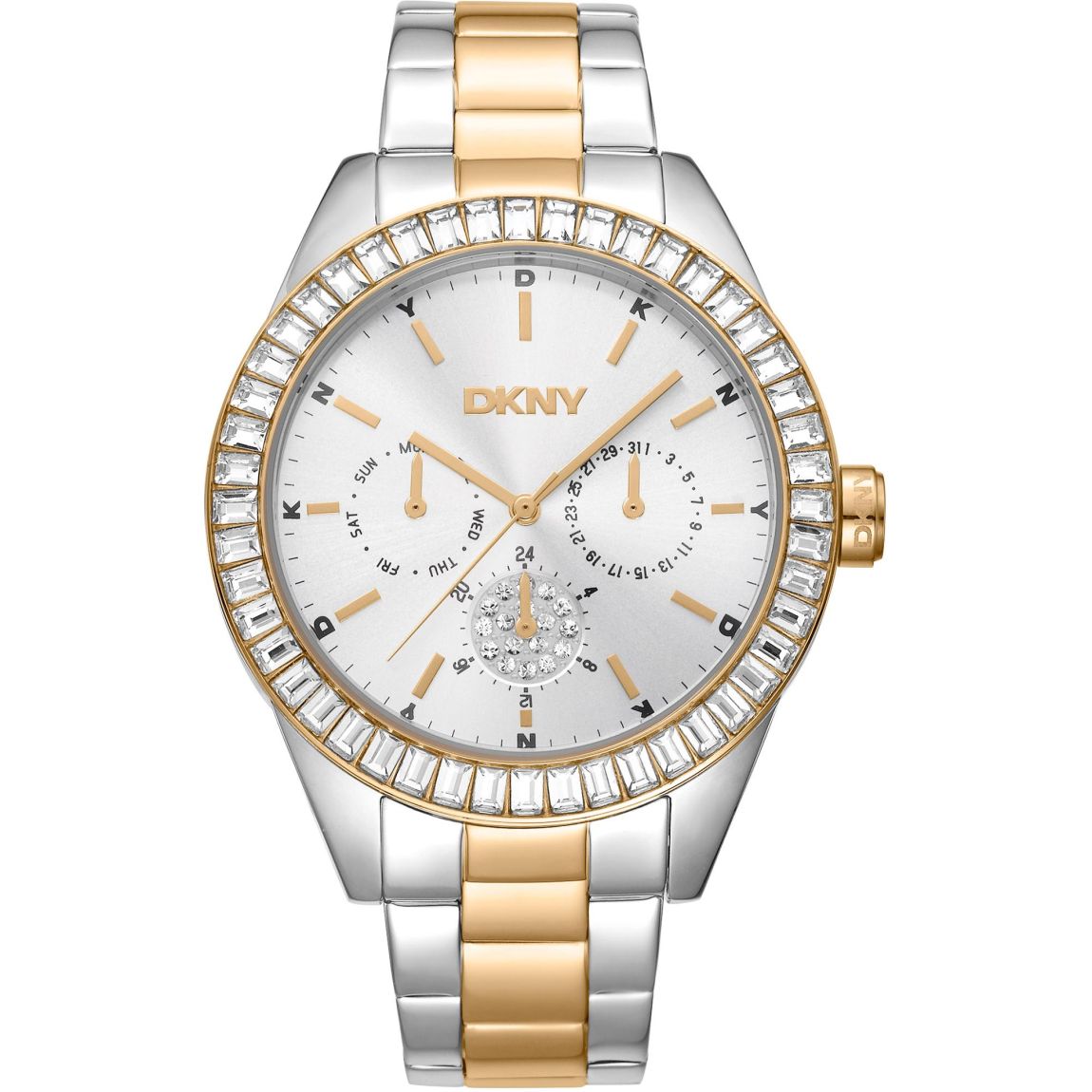 NY8277 TwoTone Crystal Watch Wo - Grey Watches main product photo