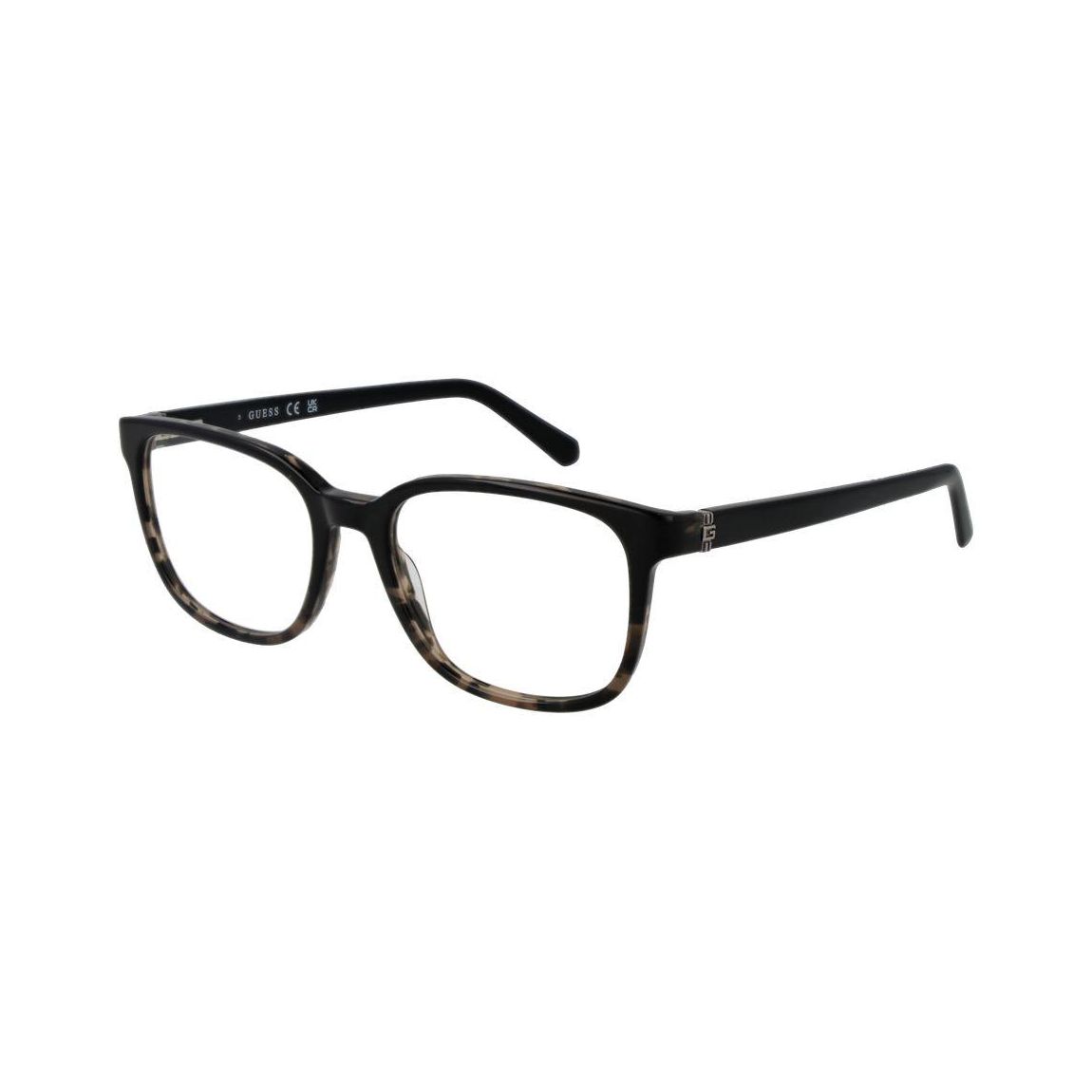 Square Full-Rim Acetate Optical Frames with Demo Lenses - Black main product photo