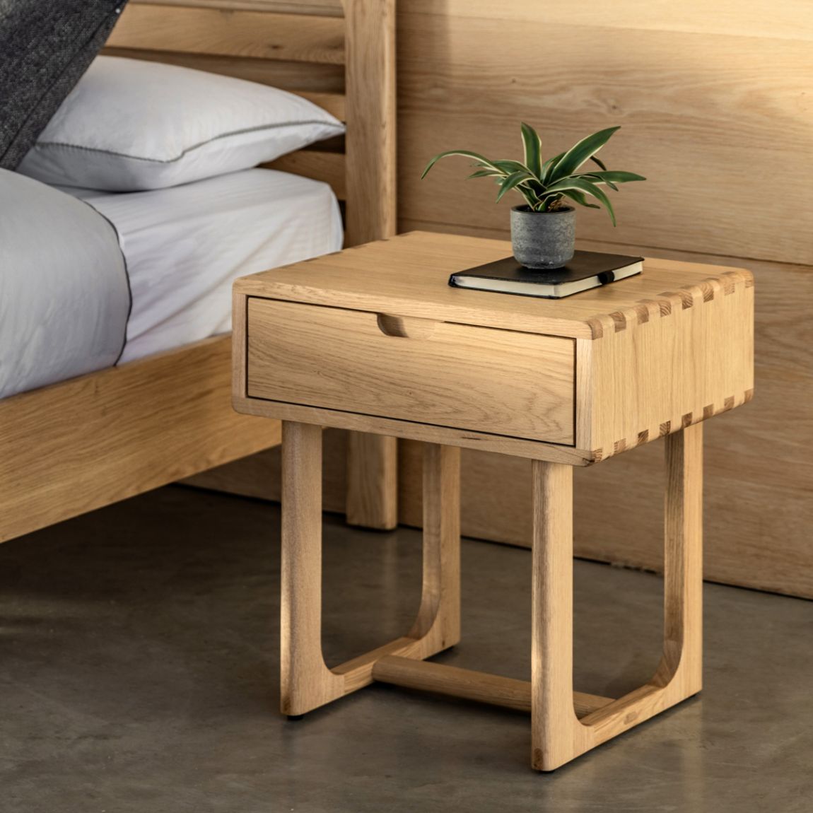 Timberline 1 Drawer Bedside Natural main product photo
