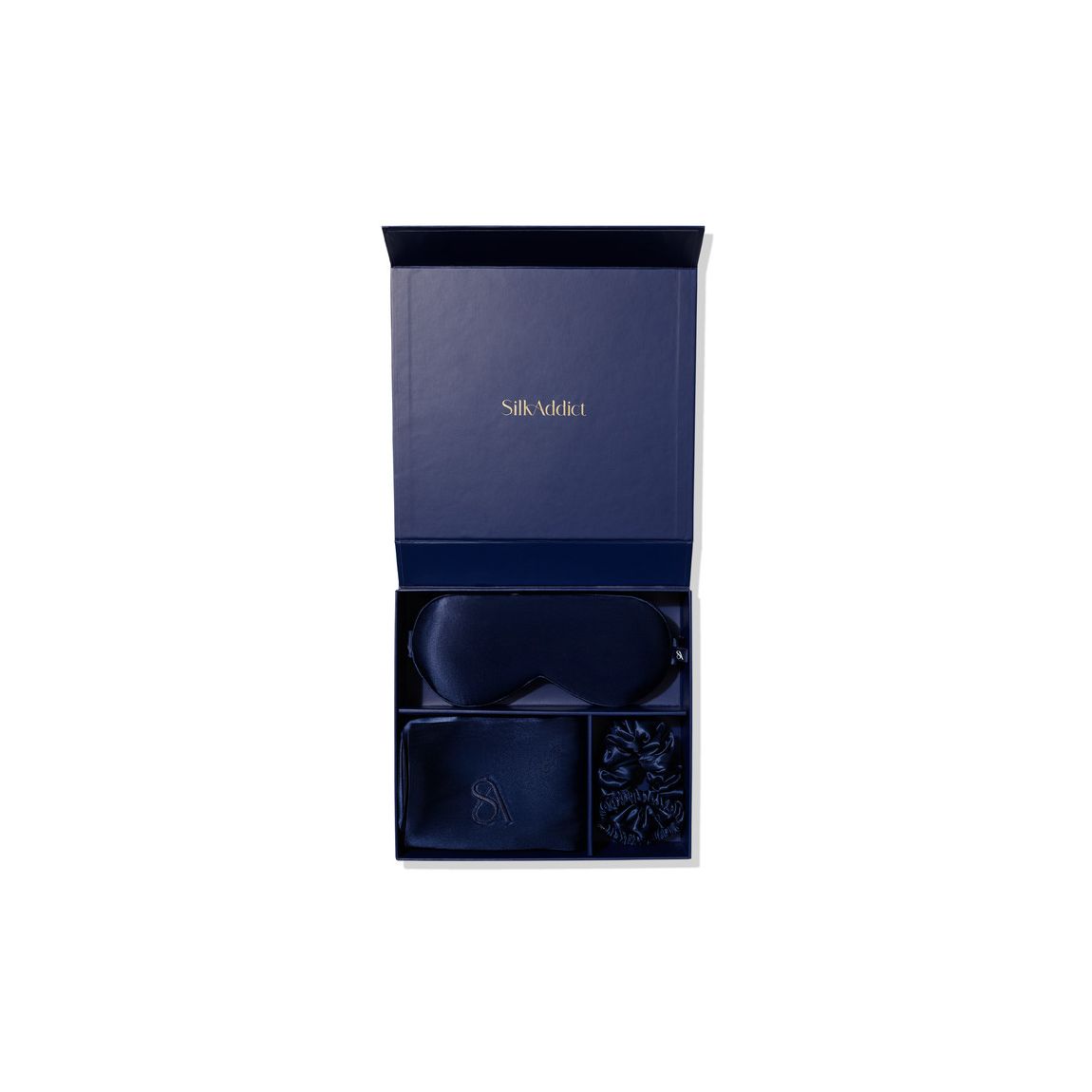 Silk Addict 100% Mulberry Gift Set - Navy main product photo