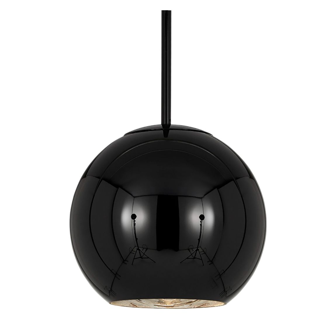 Copper Round 45 Pendant, Black main product photo
