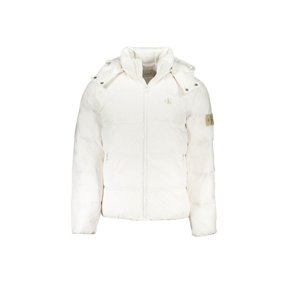 Modern Fit Puffer Jacket - White main product photo