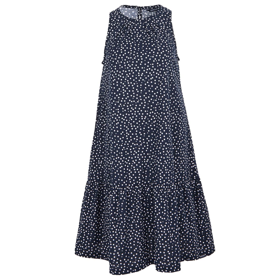 Smock Dress Trisa BCI Cotton Navy/White main product photo