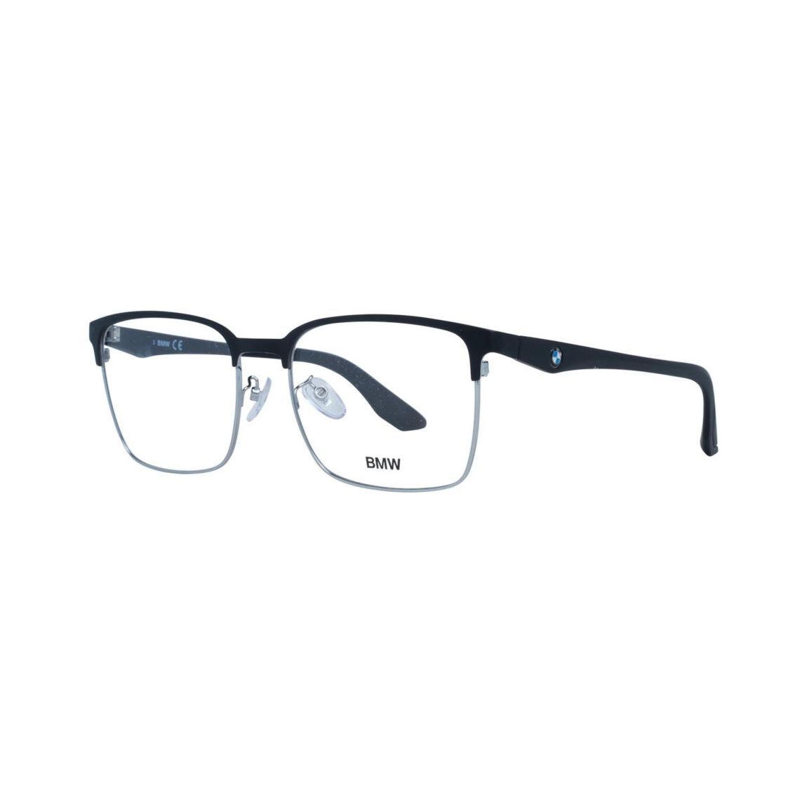BMW Metal Rectangle Eyeglasses BM1036642 - Black Frames For main product photo