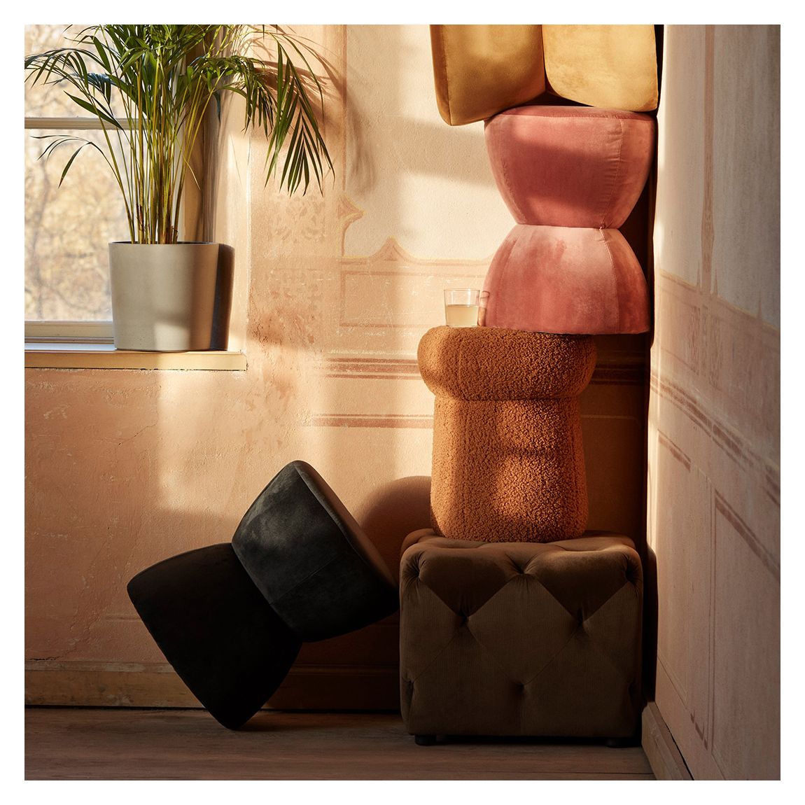 Bongo Pouf Black, 50cm main product photo