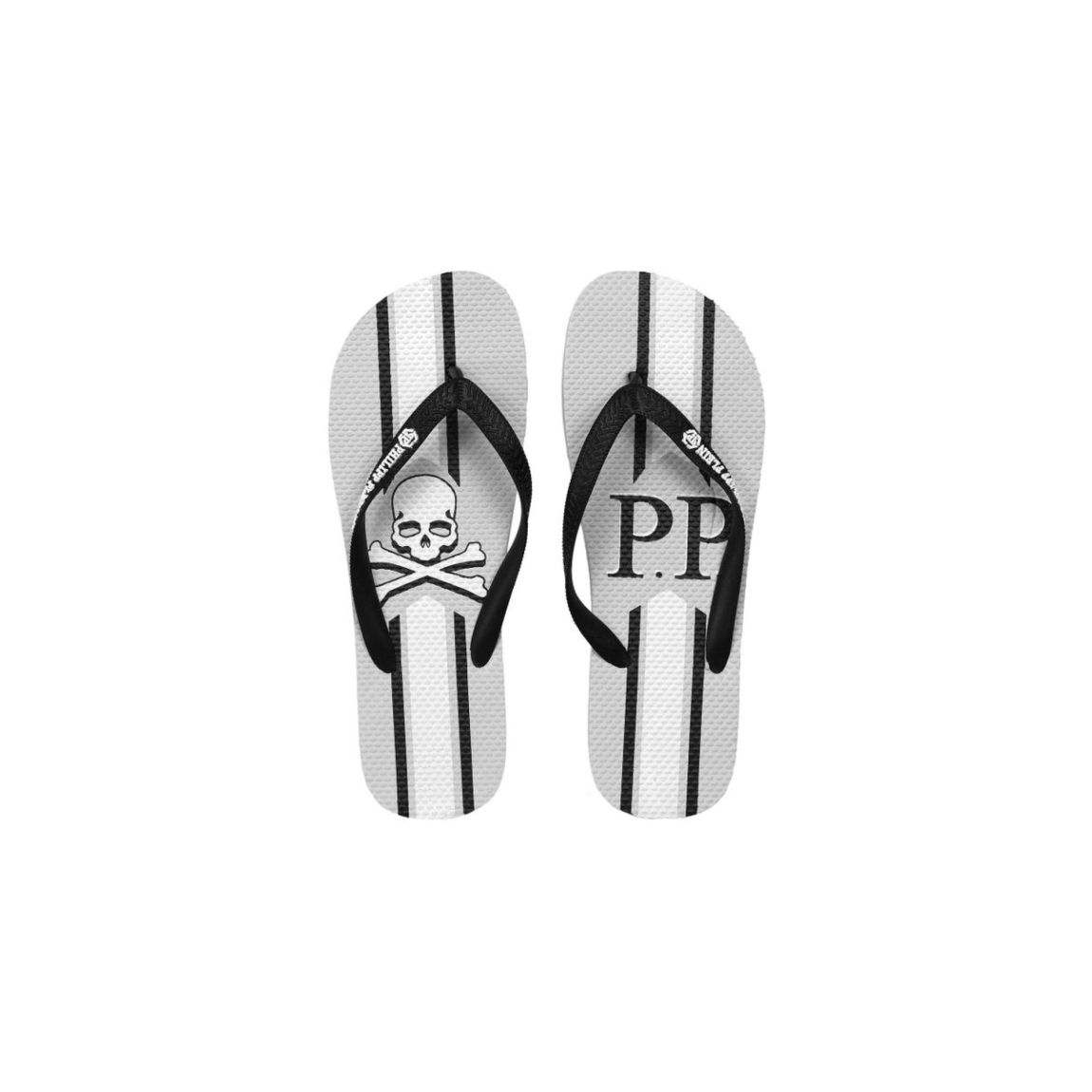 Skull Flip Flops Summer Style Wo - Gray Sandals main product photo