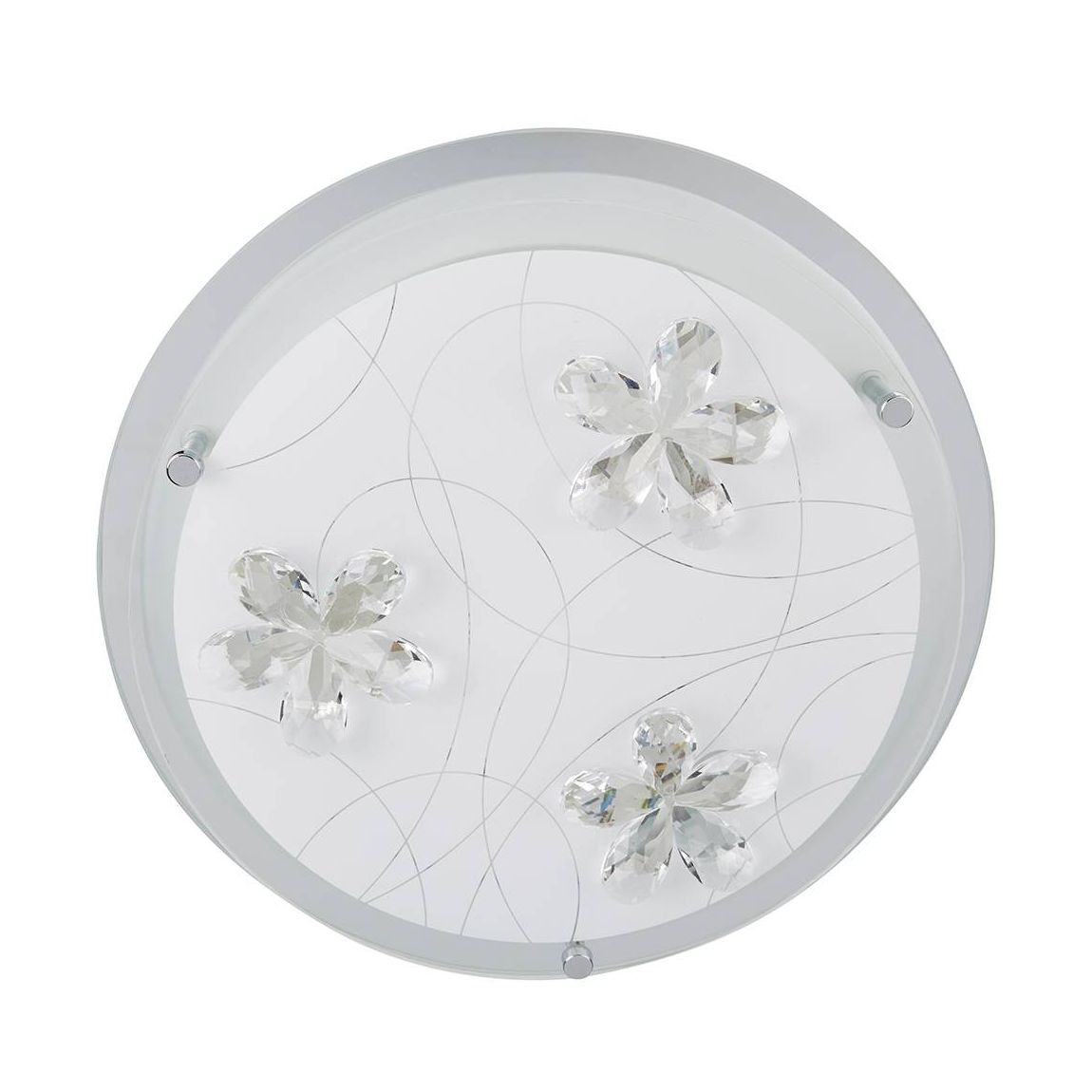 Drew 2 Light Flush Ceiling Light Frosted main product photo