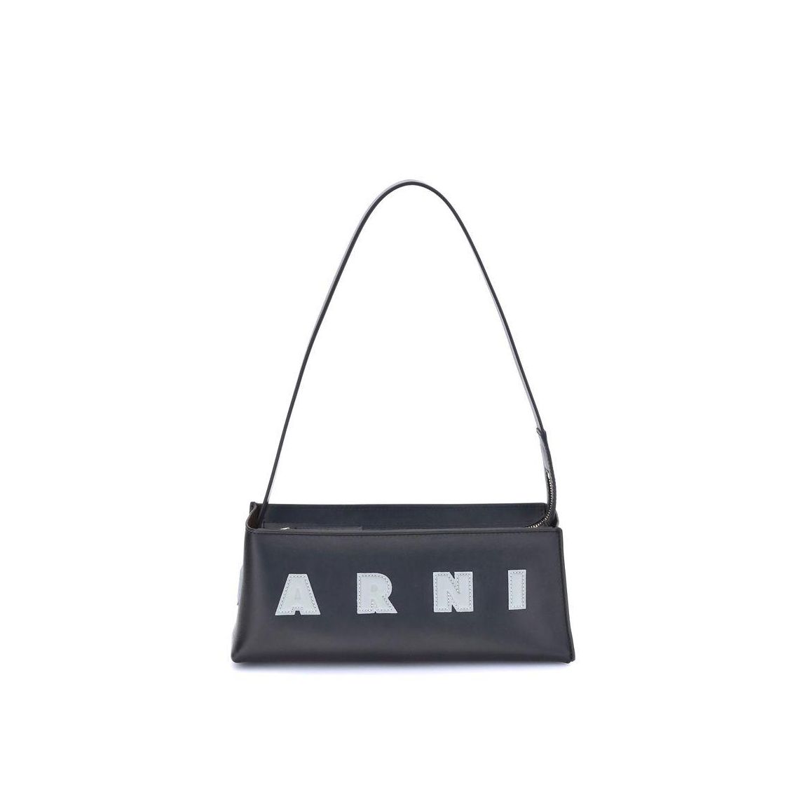 Logo Leather Shoulder Bag Wo - Black main product photo