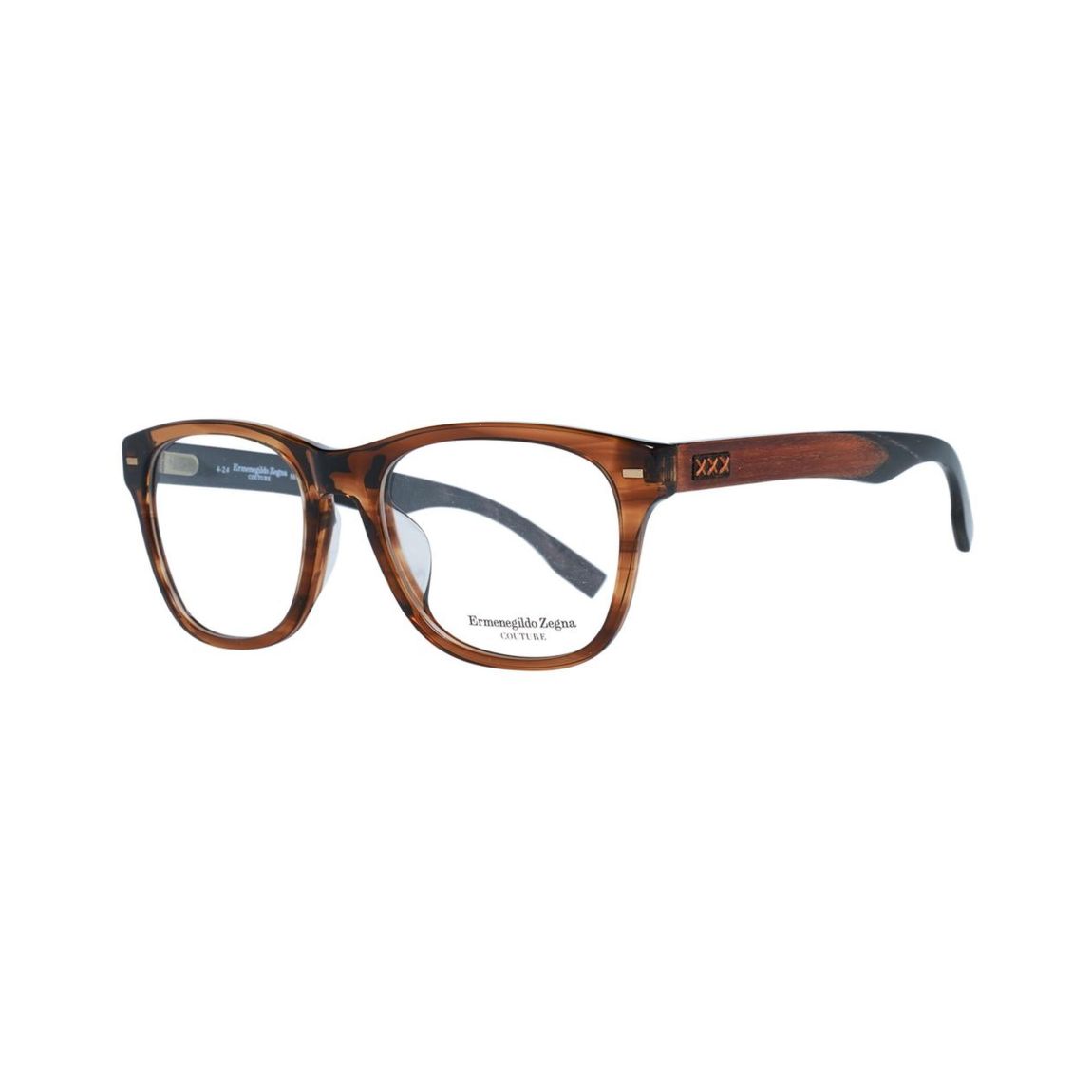 Couture Eyeglasses Wood Detail - Brown Frames For main product photo