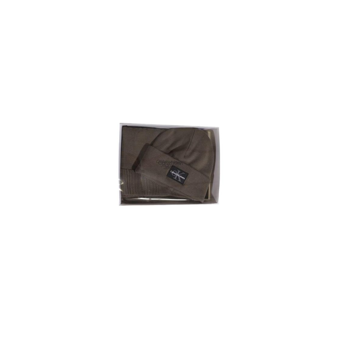 Winter Beanie Scarf Set - Brown Scarves main product photo