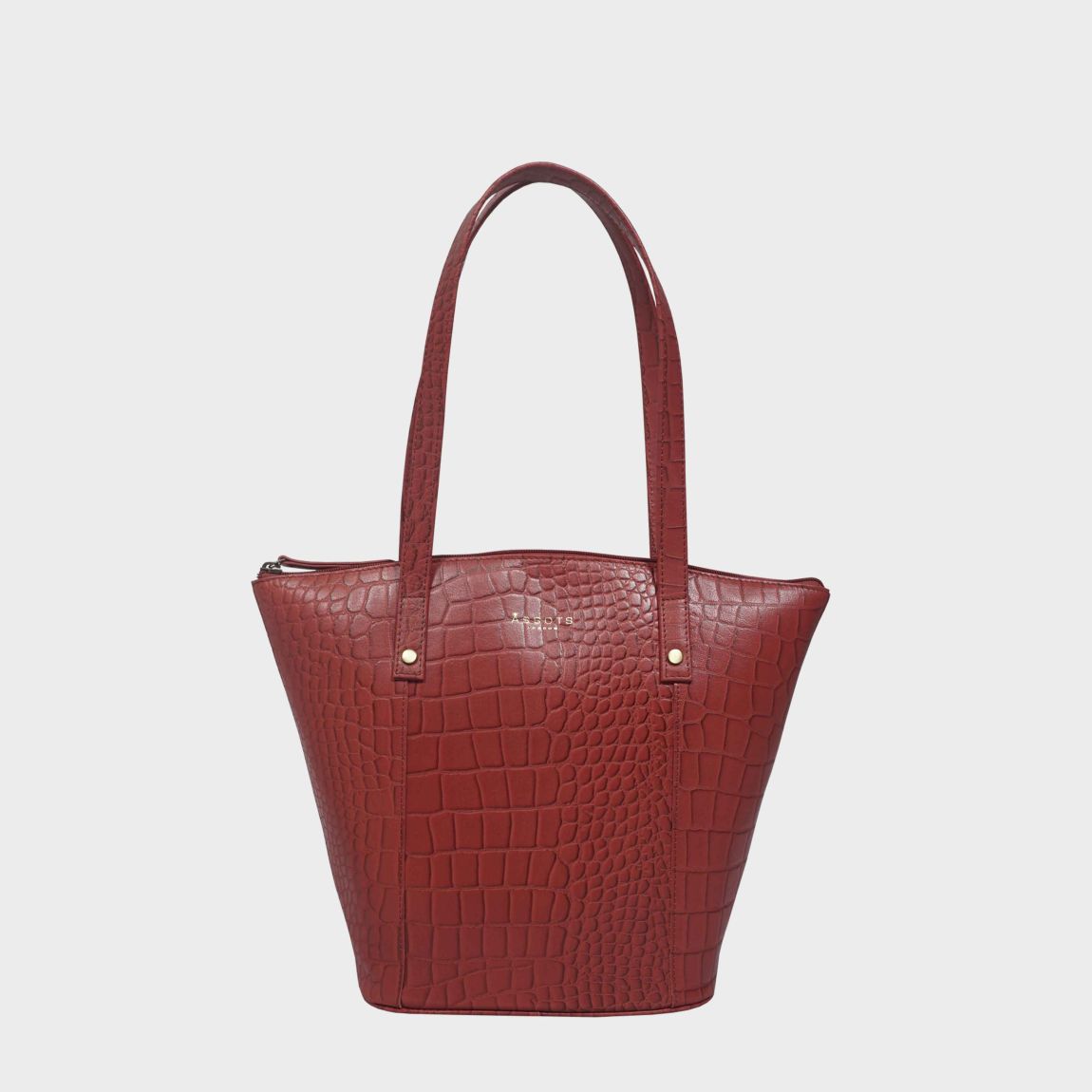 'MELANIE' Croc Real Leather Unlined Bucket Bag main product photo