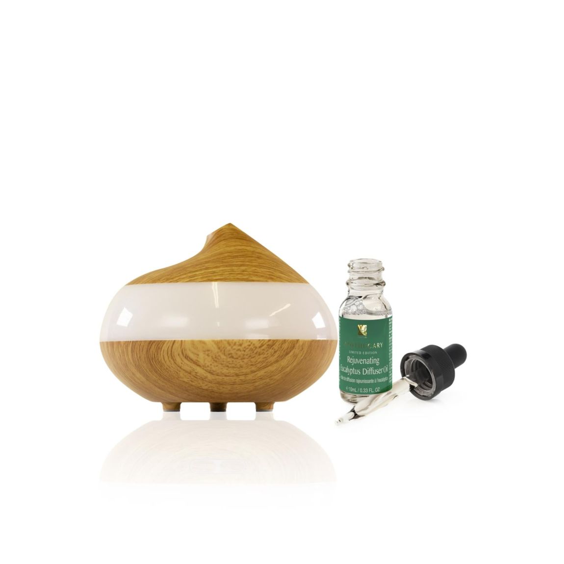 Dr Botanicals Rejuvenating Eucalyptus Clear Top Diffuser Kit main product photo