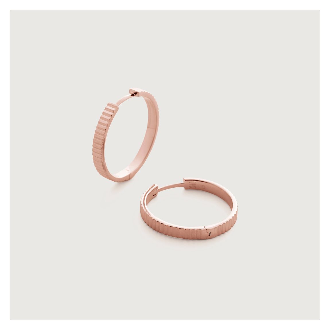 Rose Gold Vermeil Disco Small Hoop Earrings main product photo