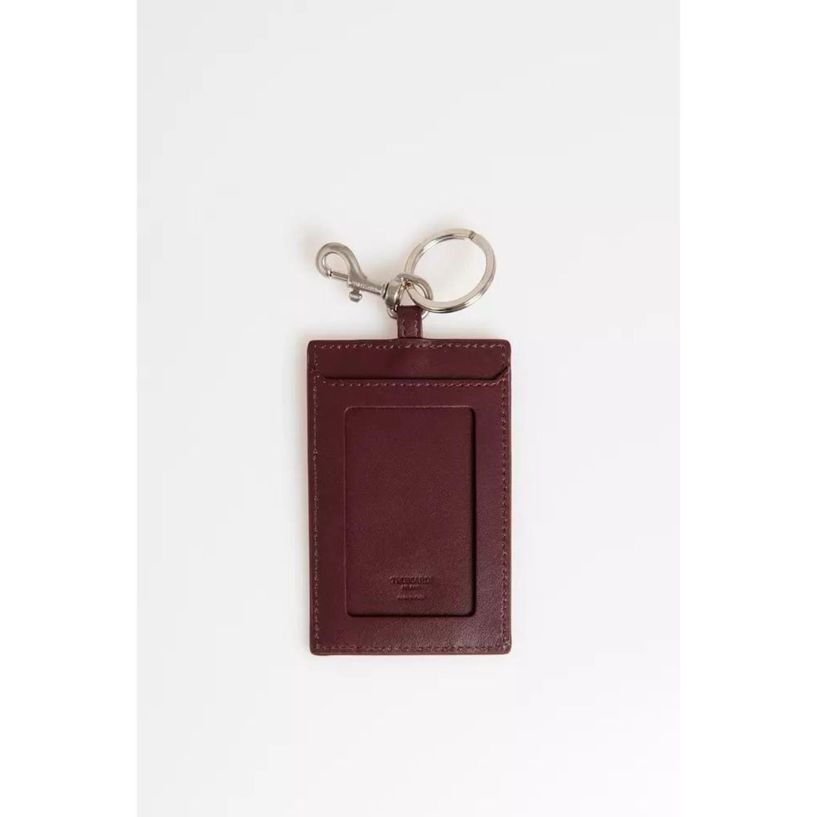 Leather Keychain ID Holder - Brown main product photo