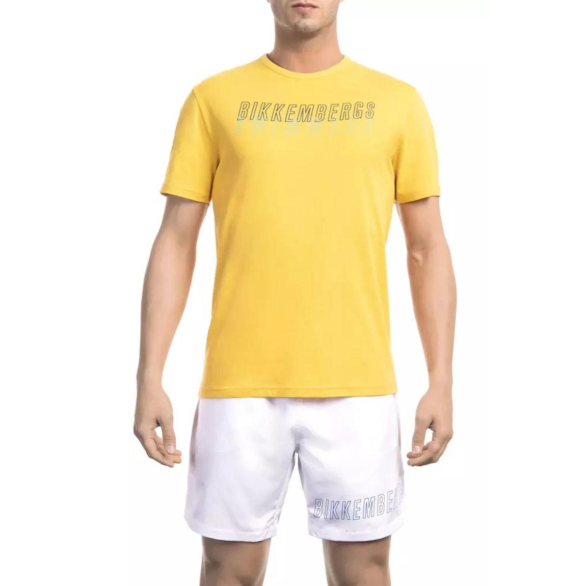 Short Sleeve Crew Neck TShirt - Yellow T-Shirts main product photo