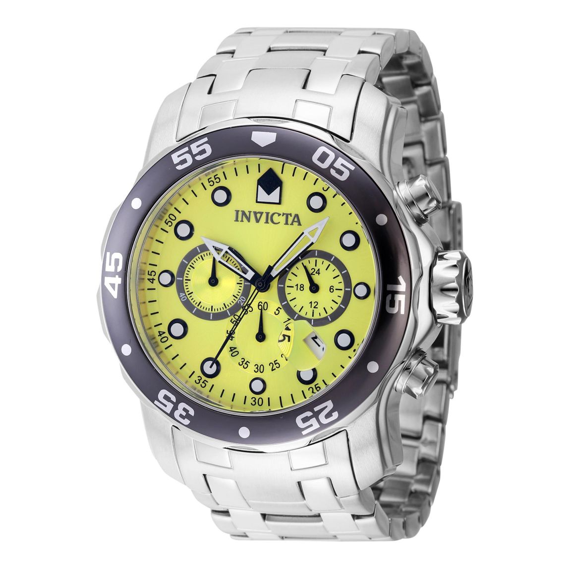 Pro Diver Chronograph Watch Yellow Dial - Grey Watches main product photo