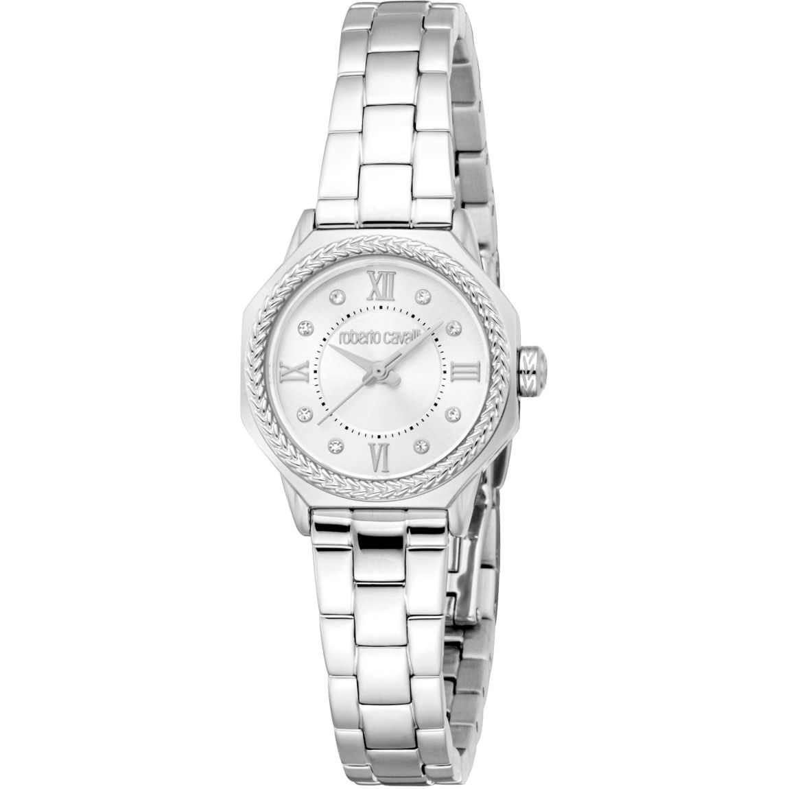 Octagon Silver Watch with Crystals Wo - Grey Watches main product photo