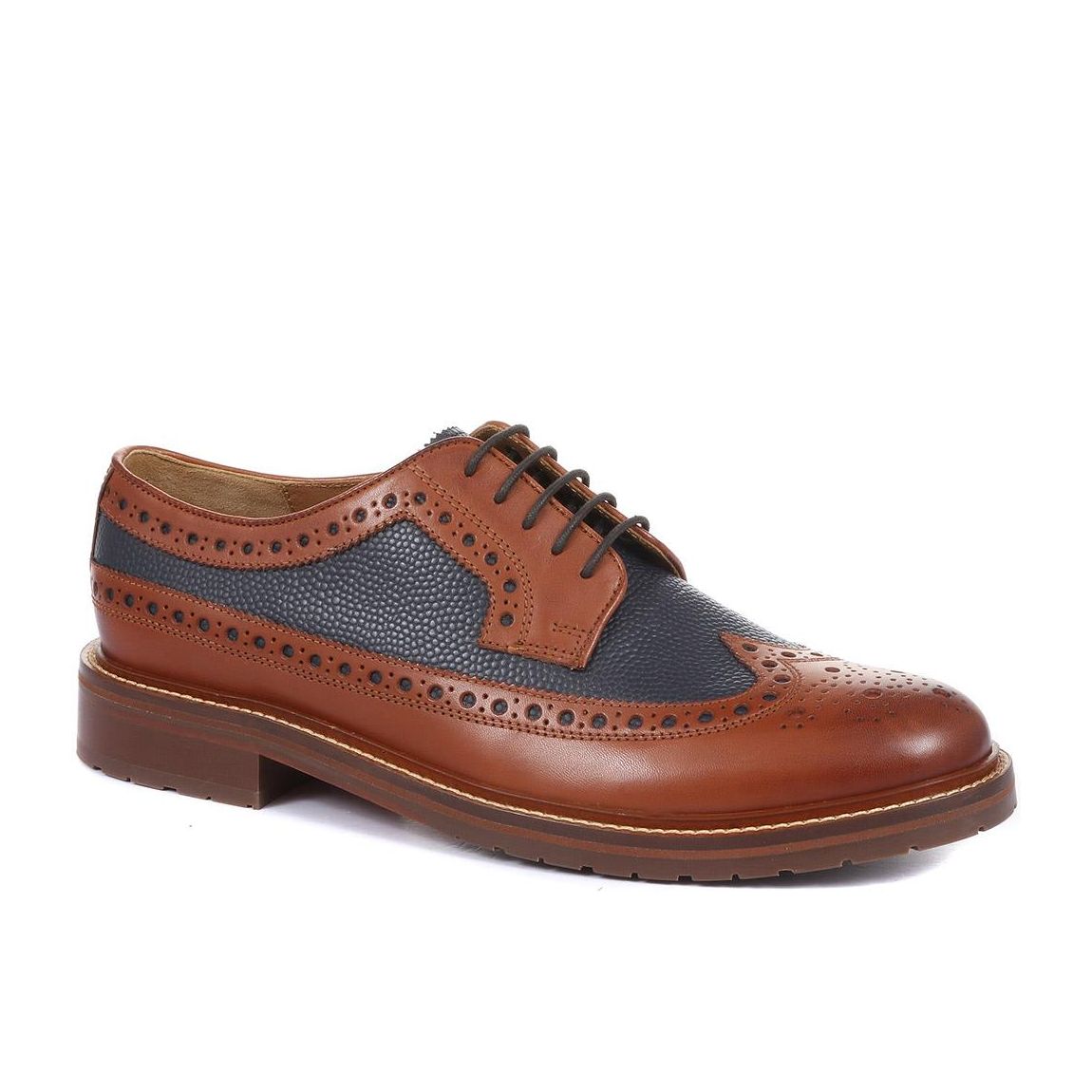 Barney Leather Derby Brogue Shoes main product photo