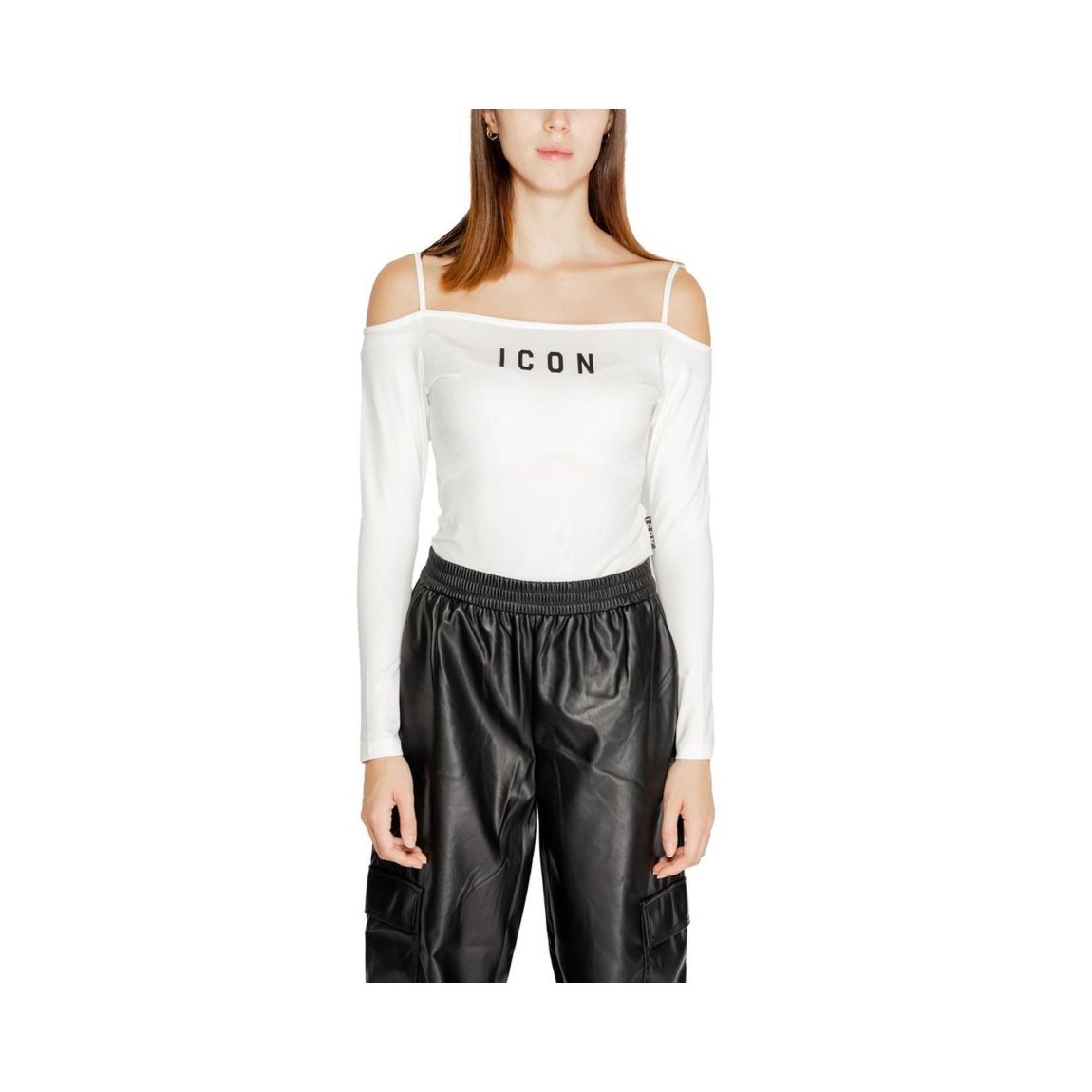 Long Sleeve OfftheShoulder Top Wo - White T-Shirts main product photo