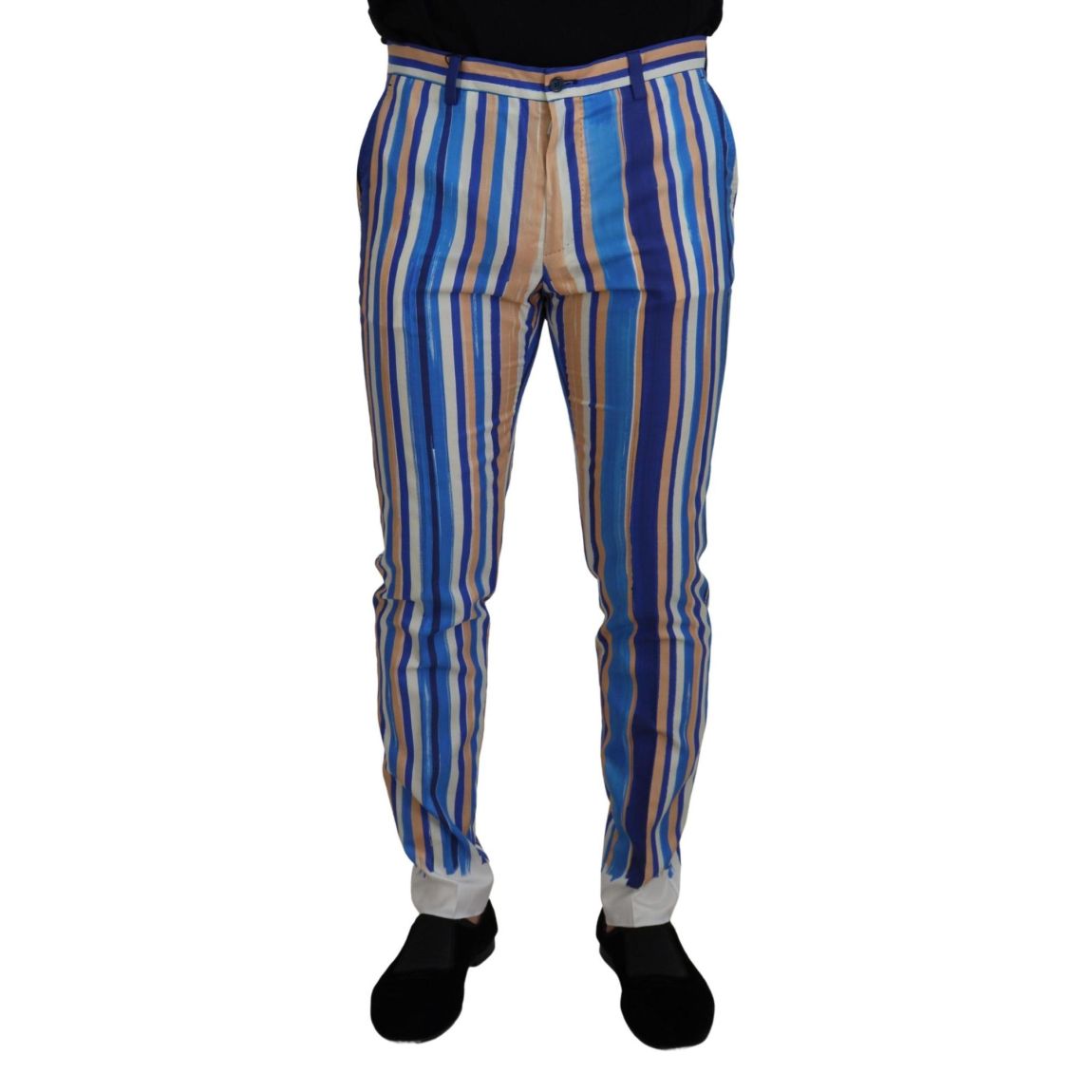 Dolce Gabbana PT0736 Striped Trousers - Blue Pants main product photo
