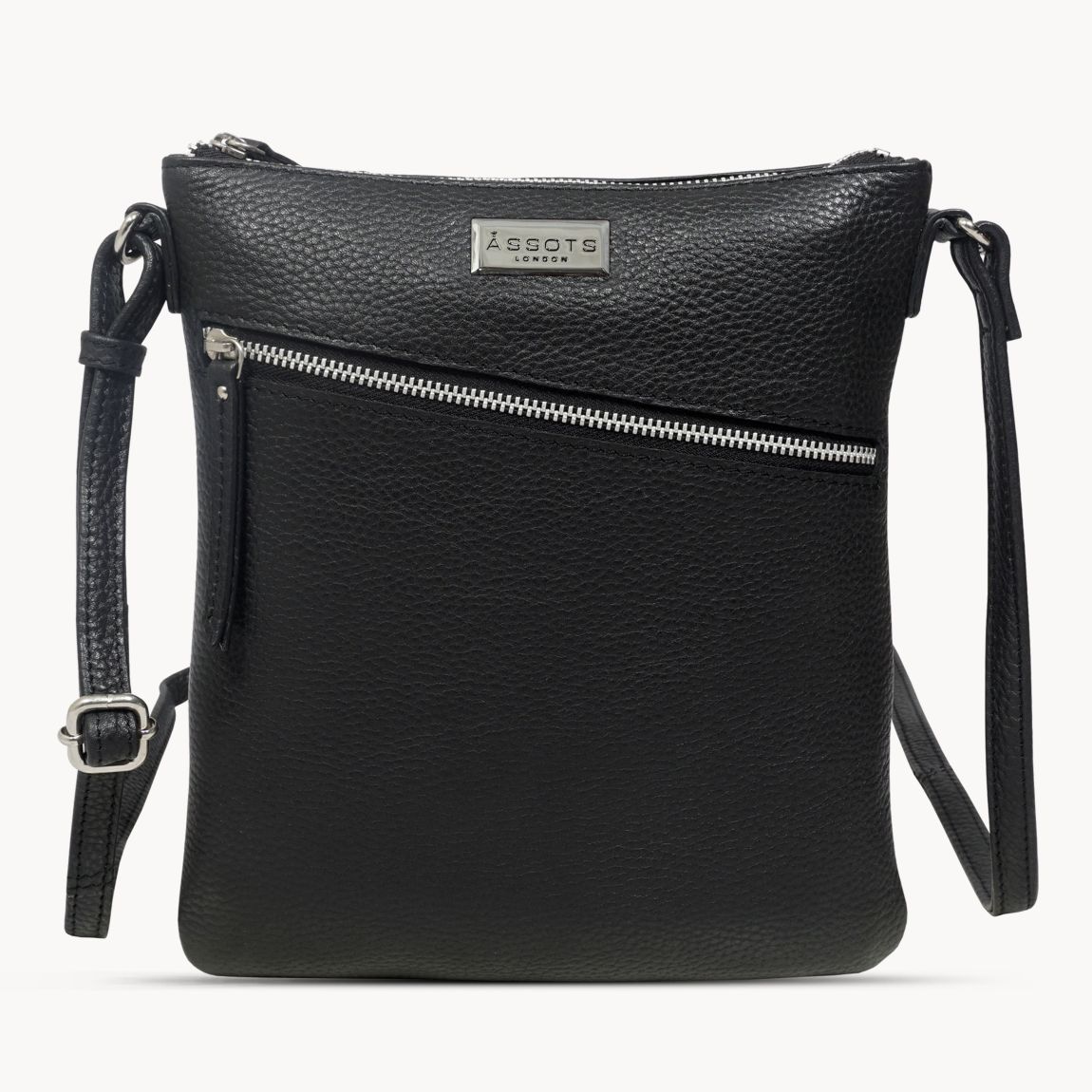 'ROSY' Pebble Grain Soft Real Leather Crossbody Bag main product photo