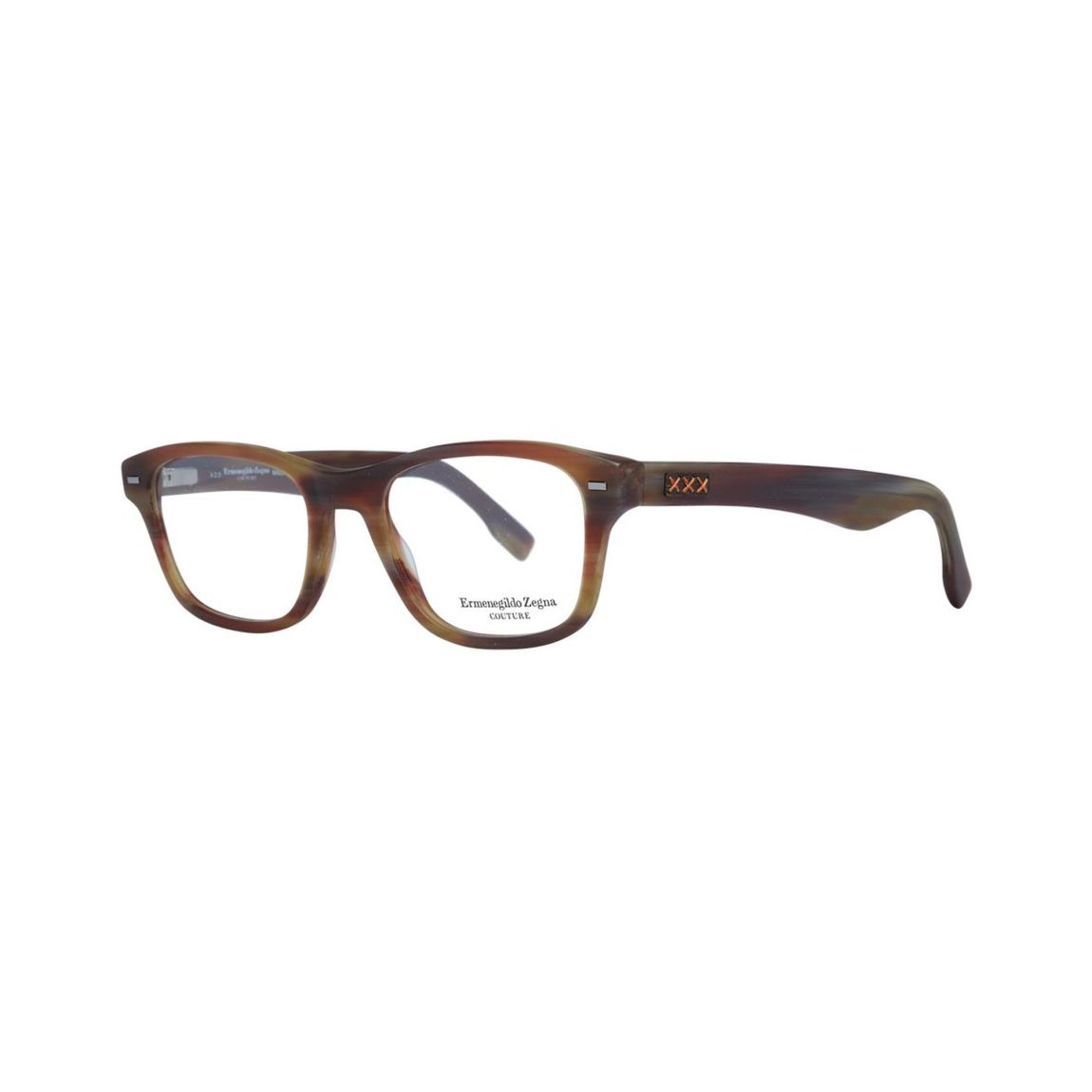Classic Rectangle Eyeglasses - Brown Frames For main product photo