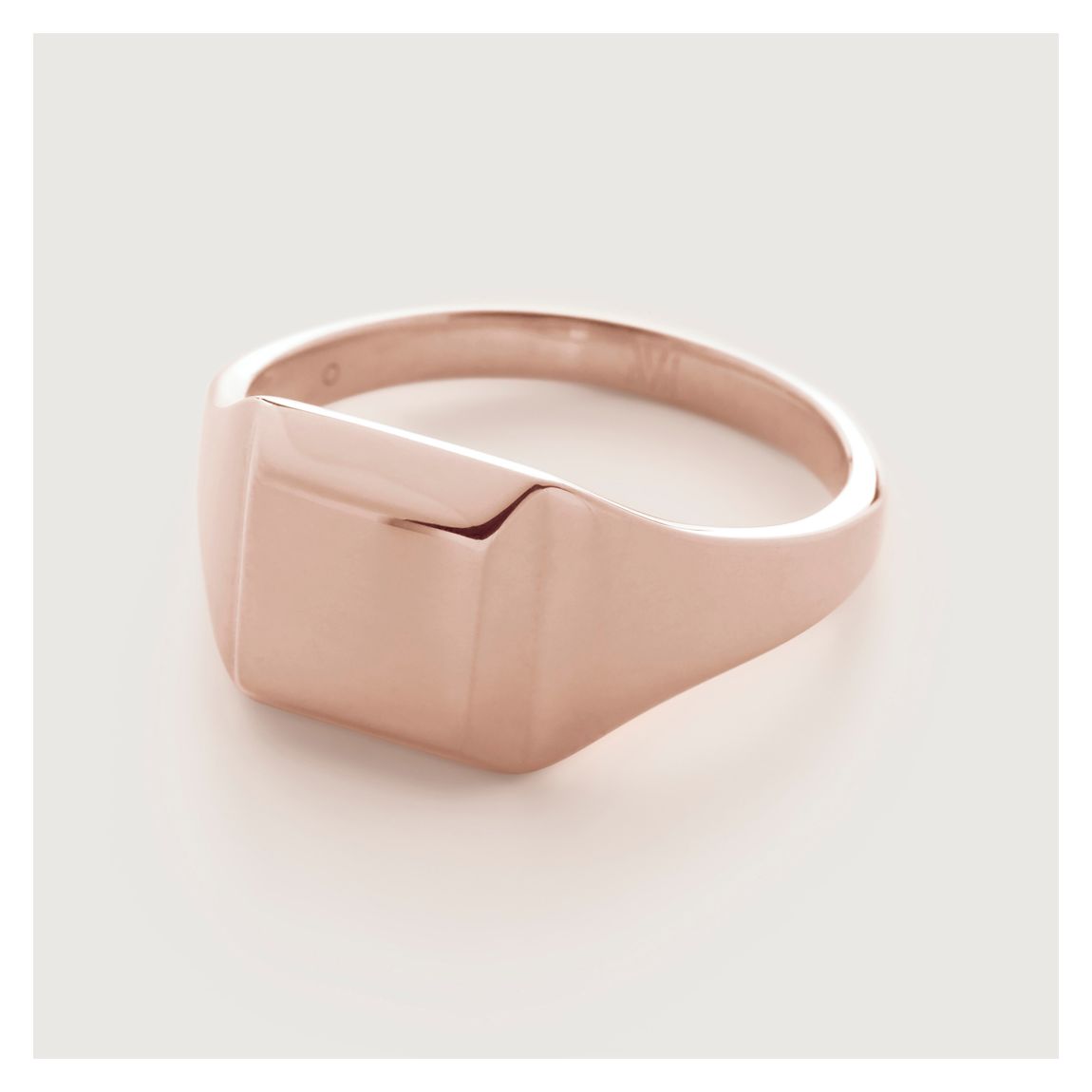 Rose Gold Vermeil Signature Signet Ring main product photo