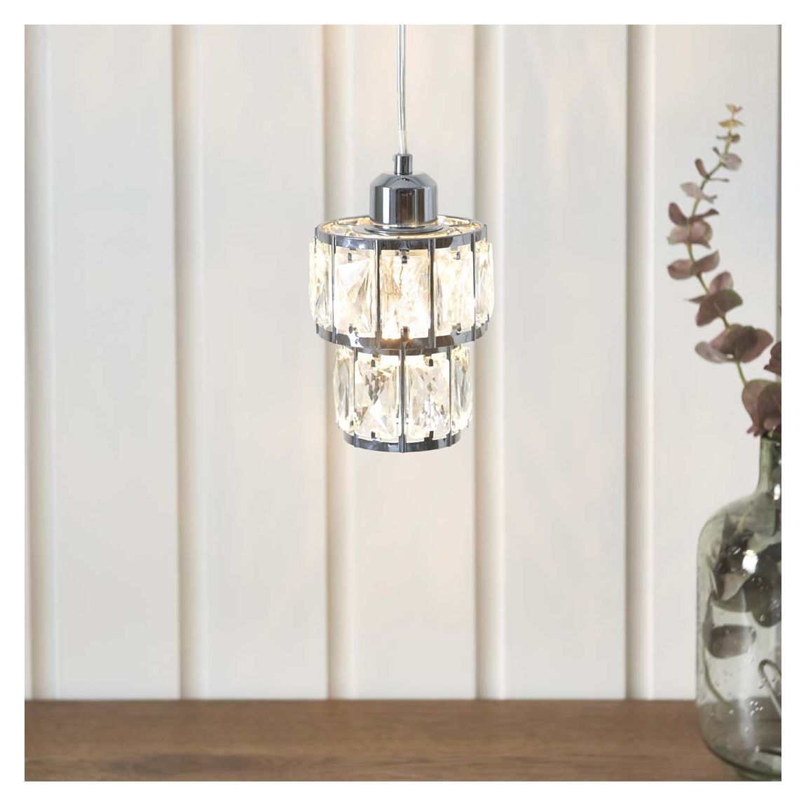 Darla Small Chrome Ceiling Light Pendant main product photo
